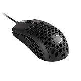 Cooler Master MM710 ultraleichte 53g Gaming-Maus mit Kabel, Computer-Maus mit Pixart-Sensor (16000 DPI), Omron-Schalter (20 Millionen Klicks), PTFE-Gleitfüße, beidhändige Wabenschale - Matt-Schw