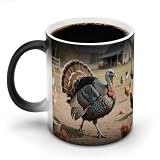 Kaffeetasse mit Henkel, hitzeempfindlich, farbwechselnd, 325 ml, große Keramiktasse mit Griff, personalisierbar, magische Tassen, Temperaturwechsel-Tasse, Neuheit für Weihnachten, lustige Geschenk