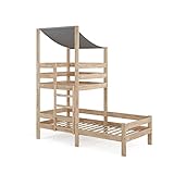 VitaliSpa Hausbett Tom, Naturholz, 90x200