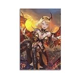 IKHFVYH Videospiel-Poster, Motiv: Shadowverse, dekoratives Gemälde, Leinwand, Wandposter und Kunstdruck, moderne Familienschlafzimmer-Dekoration, Poster, 30 x 45
