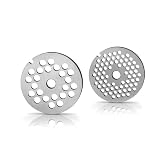 Bosch Lochscheiben MUZ45LS, für Fleischwolf, 2 Scheiben: 3mm, 6mm, Edelstahl, spülmaschinengeeignet, für MUM4, Serie 2 und 4, Silb