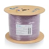 OREN Ethernet Kabel CAT7 300m – 23 AWG reiner Kupferdraht – B2ca – 900 MHz Bandbreite S/FTP-Internet-LAN-Netzwerkkabel, halogenfrei, nicht korrosiv, flammhemmend – 10 GbE
