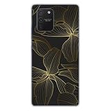 Schutzhülle aus Silikon, bedruckt, kompatibel mit Samsung Galaxy S10 Lite Golden Flow