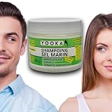 YOOKA Shampoo mit Meersalz, 200 g (ca. 60 Waschgänge), gegen PSORIASIS, SEBORRHEISCHE Dermatitis, verbessert den Schutz und die Feuchtigkeitsversorgung der Haare, Zitrone, französische G