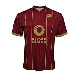 AS Roma Unisex Ma/Ro2324/Home Riyadh/Blank Fußballtrikot, Rot Home 24-25, S