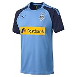 PUMA Herren BMG Away Shirt Replica with sp Trikot, Team Light Blue-Peacoat, L