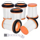 Gotoger 6 Pack Gewebe Vakuum Filter Reinigung mit BüRste für WV201 WV200 WV205 WV220 WANDVAC Hand Vakuum Staubsaug