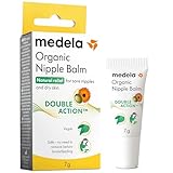 Medela Bio-Brustwarzenbalsam – Beruhigend und pflegend für stillende Mütter – Hergestellt aus natürlichen, sicheren Inhaltsstoffen – Linderung bei beanspruchten Brustwarzen – Postpartum Essentials 7 g