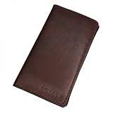 ROYALZ Brieftasche für Samsung Galaxy S5 / S5 NEO Leder Tasche Geldbörse Portemonnaie Schutz Etui Cognac B