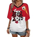Deutschland Trikot Wm 2026 Einfarbig T Shirt Retro T-Shirts Trikot Fußball Damen Kurzarm Rundhals Weich Und Bequem Oberteile Fußball Trikot für Alltag, Festivals und Wettkämp