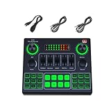 V9SJ Live-Soundkarte mit 12 Szenen mit Rauschen, reduziert Sprachwechsler bei Live-Auftritten und Sp