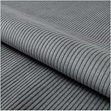 Fabreco TORANOS Polsterstoff Meterware 5 M x 142 cm breit, 100% Polyester, Gewicht 330 g/m2, Cord-Strukturstoff ideal für Vorhänge oder Möbelstoff für Sofakissen, Polsterbezüge und Sitzkissen - G