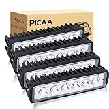PICAA LED Arbeitsscheinwerfer 4X 18W Slim Arbeitsscheinwerfer Traktor 12V 24V Spotlight Wasserdicht Arbeitslicht led zusatzscheinwerfer für Bagger Traktoren Schlepper Gabelstapler ATV Lkw,