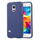 Cadorabo Hülle kompatibel mit Samsung Galaxy S5 Mini S5 Mini DUOS Schutzhülle TPU Silikon Case Frost Design Slim Kratzfest Gummi mit Rundumschutz Case Hülle für Galaxy S5 Mini S5 Mini DUOS in B
