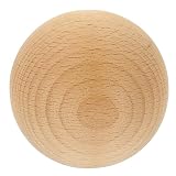 PRETYZOOM Handgefertigte DIY-bemalte Deko-Kugeln Holzkugeln Kugeln Zum Bemalen Holzhandwerk Selber Machen Weihnachtskugeln Aus Holz Runde Holzkreise Hartholzkugel Spielzeug Buche Handb
