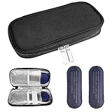 Magrimaxio insulin Pen kühltasche, diabetiker medikamenten tasche, isolierte medikamententasche flugzeug, kühler diabetes medikamente, kühlbox für spritzen, mit 2 Kühlakku, für Diabetikerzubehö