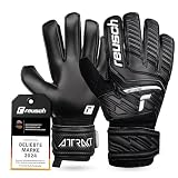 Reusch Attrakt Solid Torwarthandschuhe|Robuster Grip mit synthetischem Latex|360° Stabilität Dank Full Strap und Elastic Cuff|Perfekter Sitz bei jedem Wetter|Alle Sp