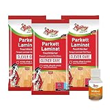 POLIBOY Parkett Laminat Feuchttücher - Bodentücher zur Parkettreinigung und Pflege - 3x 15 Tücher - Mit Produkt-Probe - Made in Germany