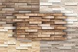 3D Wandpaneele Restposten! - stabile und pflegeleichte PVC Platten zur Wandverkleidung z. B. als Küchenrückwand - (980x480mm ALDER) Wand resistent Gestaltung