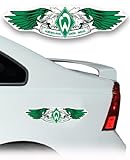 SV Werder Bremen Auto Aufkleber Wings weiß