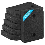 (6 Stück) 9164761 Ersatz-Trocknerfilter, kompatibel mit Miele T1-Serie Wärmepumpentrockner, feiner grober Wärmetauscherfilter, Schaumstofffilter für Miele-Wäschetrockner, 207 x 157 x 30