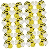 WOONEKY 20St biene DIY zubehör Miniatur-Bienen-Dekor Handyhüllenanhänger selber machen Bienen Haarschmuck Bienen DIY Zubehör Handy-Zubehör Bastelrequisiten selber machen Bienen-Charme H