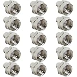 Greluma 15 Stk 75 Ohm F Typ Stecker, Abschlusskappe, Widerstandsenden, Schutzhülle, wasserdicht, staubdicht, Kappen, Koaxial Koaxialstecker für FM TV S
