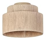 Trio Leuchten Deckenleuchte Smilla 666800136, Metall Beige, Schirm Jute naturbelassen, exkl. 1x E27