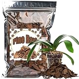 Doter Pinienrinde 10qt für Orchideen-Blumenerde, Bio-Baumrindenmulch für Topfpflanzen, verbesserte Drainage, Luftstrom und Wurzelbelüftung, ideal für Phalaenopsis, Cattleyas, Dendrob