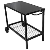 ACTIVA Grilltisch | Premium Grillwagen mit großer Abstellfläche | Servierwagen Outdoor für Grillen, Camping | Robuster & wetterfest Grill T