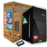 Intel i7 - Business Office Multimedia Computer mit 3 Jahre Garantie! | 32 GB RAM | 1000GB SSD | DVD ± RW | USB 3.0 | Windows 11 Prof. 64-Bit | Smart ID Card Reader 5-in-1 | WiFi 600 and Bluetooth 5