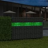 Somanki Gabionensteine, Pflanzkübel, Kräuterbeet, Hochbeete-kit, Pflanztrog, Vertikalbeet, Pflanzgefäße, Pflanzencontainer, aus Glas Grün 60-120 mm 25 kg
