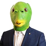 CreepyParty Fisch Maske Tier Latex Vollkopf Realistische Masken Für Halloween Karneval Kostüm Party