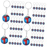 SAFIGLE 64 STK Schlüsselanhänger Gastgeschenke Mini-globen Reisekarte Für Spielzeugschlüssel Erdkugel Für Kinder Schlüsselringe Für Bastelarbeiten Großer Mini- V