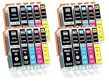 Supply Guy 20 Druckerpatronen mit Chip kompatibel mit Canon PGI-550 CLI-551 für Canon Pixma IP7250 IX6850 MG5450 MG5550 MG5650 MG5655 MG6450 MG6650 MX725 MX925