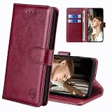 FERLAN Handyhülle für Samsung Galaxy S7 edge Hülle Premium Lederhülle Klappbar Flip Case Tasche Magnet Kartenfach Standfunktion Klapphülle Schutzhülle für Samsung Galaxy S7 edge [RFID-Blockierung]-R