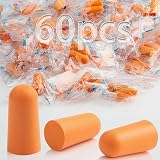 60 Paar Ohrstöpsel 37DB Gehörschutzstöpsel Orange Earplugs Ohrenstöpsel Schlafen Wiederverwendbar Geräuschunterdrückende Lärmschutz Ohrstöpsel Zum Schnarchen Geräuschunterdrückung Lernen Reisen L