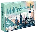 Wunderbare Reisebox Weltenbummler: Buch mit Reisetipps (DIN A5, 32 Seite), Reise Journal (DIN A5, 128 Seiten), 2 Brush Pens, 12 Reisekarten, 12 Holz-Anhänger, 2 Transfersticker-Bogen, Kofferanhäng
