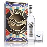 Beluga Noble Vodka 40% Vol. 0,7l in Geschenkbox mit Glas | Premium Vodka aus Monteneg