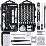 Feinmechaniker Werkzeug Set Mini Schraubenzieher: 122 in 1 Handy Reparatur Werkzeug Set mit 101 Bits für PC Computer Laptop Tablet PS5 Xbox Spielzeug Uhren Kamera B