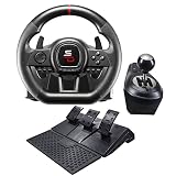 Superdrive - GS650-X lenkrad mit manuellem Schalthebel, 3 Pedalen und Schaltpaddles für Xbox Serie X/S, PS4, Xbox One (programmierbar)