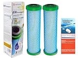 2 x Prime Inventions Wasserfilter EM Premium 5 für Sanuno Vario-HP Duo | Zusätzlich Entkalkungstabs für sichere Desinfizierung und Entkalkung Ihres Filterg
