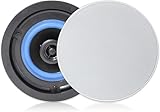 Herdio 4 Zoll Deckenlautsprecher, 160 Watt 2-Wege Flush Mount Einbaulautsprecher, Zur Montage an System, für Innen, Schlafzimmer, Badezimmer, Heimkino, überdachte V
