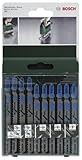 Bosch 2609256745 DIY Stichsägeblattset 10-teilig T118A (2)/T118B (2)/T118G (2)/T127D (2)/T227D (2)