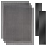 YSSHUI [4 Stück] 400 x 300 mm DIY PC Gehäuse Staubfilter 1,2 mm Loch, PVC Staubdichte Netzfilter Abdeckung mit Magnetstreifen für Computer PC G