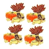 PRETYZOOM 4 Stück Thanksgiving Serviettenring Herbstdekoration Kürbis Squishalongs Herbst Esstischdekoration Esstischdekoration Weihnachtsdekoration Saisonale S