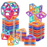 Magnetische Bausteine Spielzeug ab 3 4 5 6 7 8+ Jahre Junge Mädchen, Magnetspielzeug Magnete für Kinder, Weihnachten Geburtstag Magnetbausteine Geschenk
