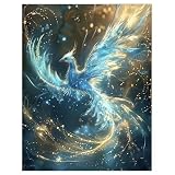 DCIDBEI Diamond Painting Erwachsene Phönix 40x50cm Diamant Painting Bilder Phönix Malen nach Zahlen Phönix Diamant Malerei kits Kreuzstich Mosaik Aufkleber Gemälde Puzzle Diamanten T
