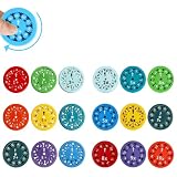 Rechenhilfe Fidget Spinner Set 18 Stück Mathe Fakten Fidget Spinner Lustige Mathe Lern Fidget Toy Für Kinder Lindert Stress Zappel Lernspiel Spielzeug Für Interaktives Lern (Zufällige Farb numerisch)