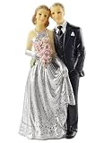 Silberhochzeitspaar * Silberhochzeit * Tortendek